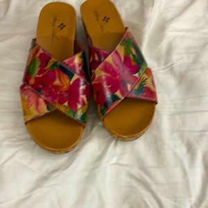 PatriciaNash cork and leather sandals